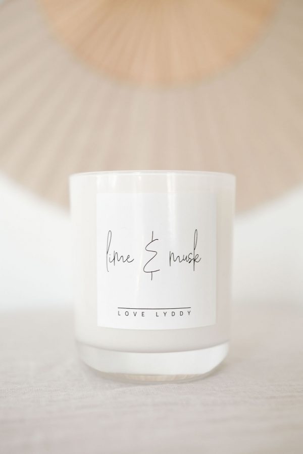 Lime and Musk Hand Poured Soy Candles