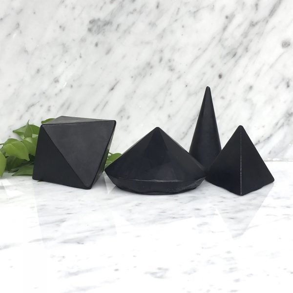 Handmade Activated Charcoal Architectural Prism Soap - Monumental Diamond