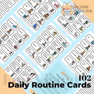 102 Daily Routine Cards in French