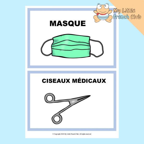 Mask and Medical Scissors