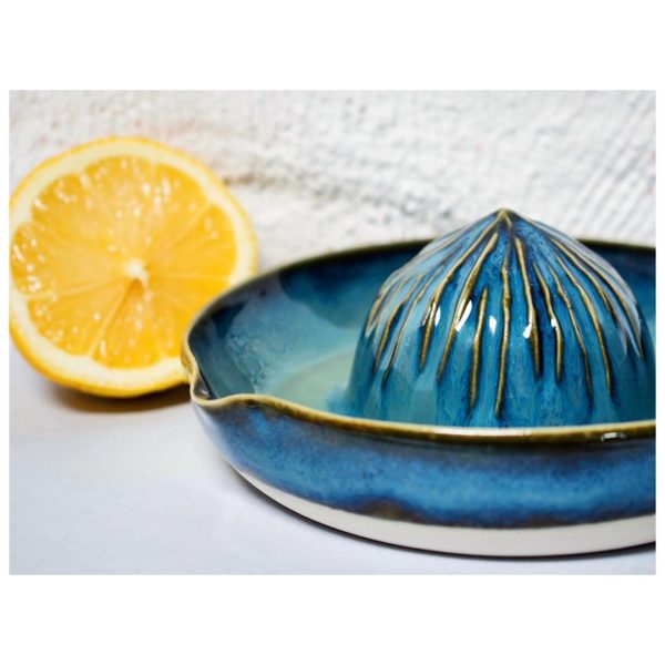 Elizabeth Bell Ceramics Blue Juice Squeezer