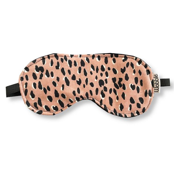 Wobble Yoga Pink Leopard Blackout Eye Mask