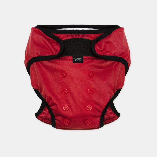Swim Nappy + Wet Bag - Red
