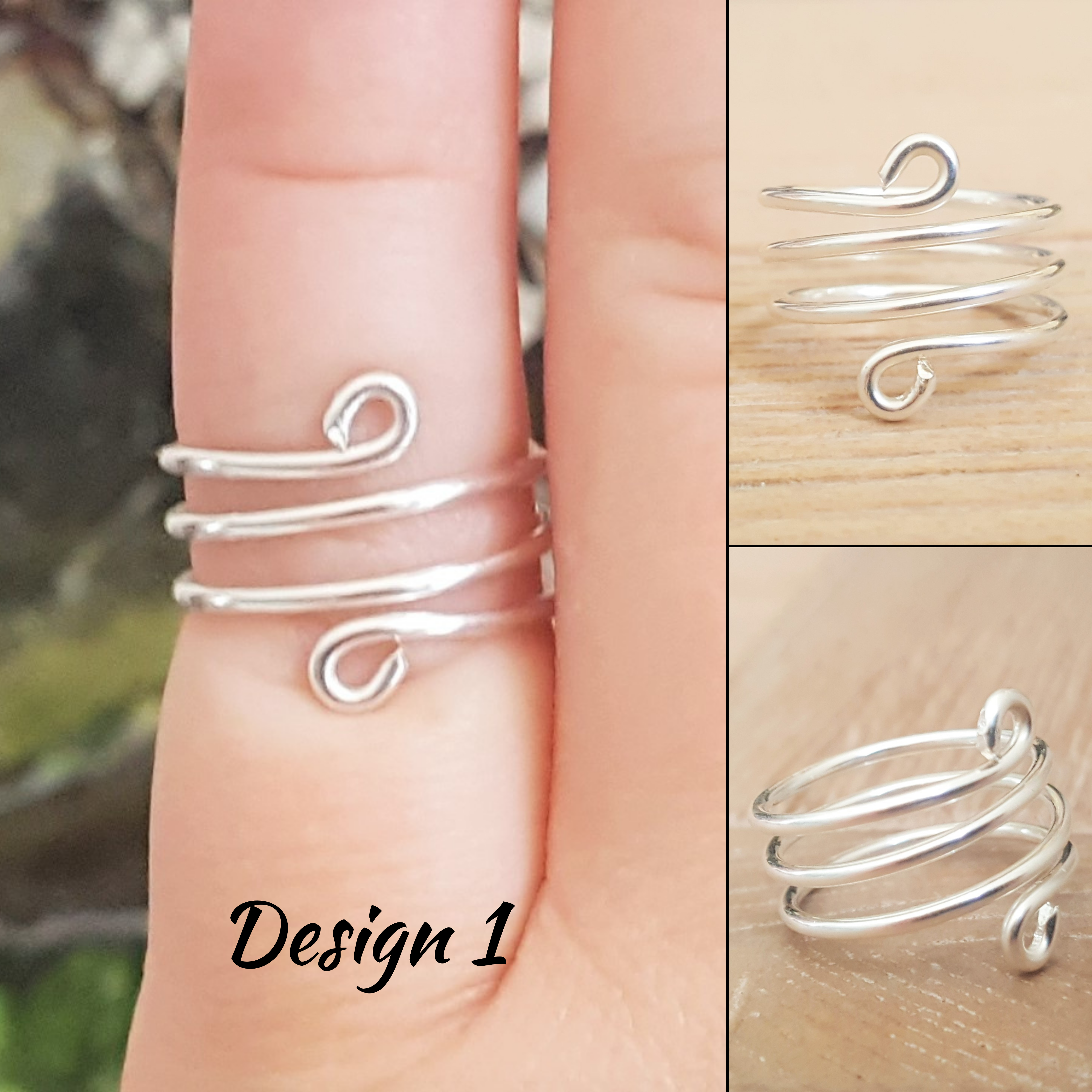 Buy Thumb Ring, Thumb Rings, Sterling Silver Thumb Ring, Coil, Bypass,  Adjustable, Polished 925, Thumb Rings for Women thumbring Silver Rings  Online in India - Etsy