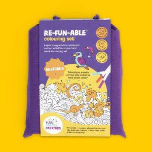 Reusable Silicone Colouring Set with double-sided mat