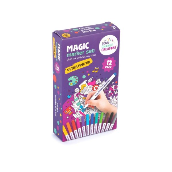 12pc Magic Marker Set - Ultra Fine Tip