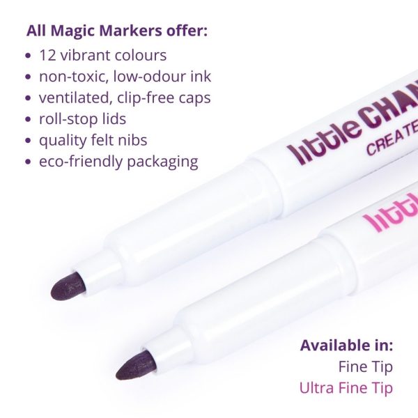 12pc Magic Marker Set - Fine Tip