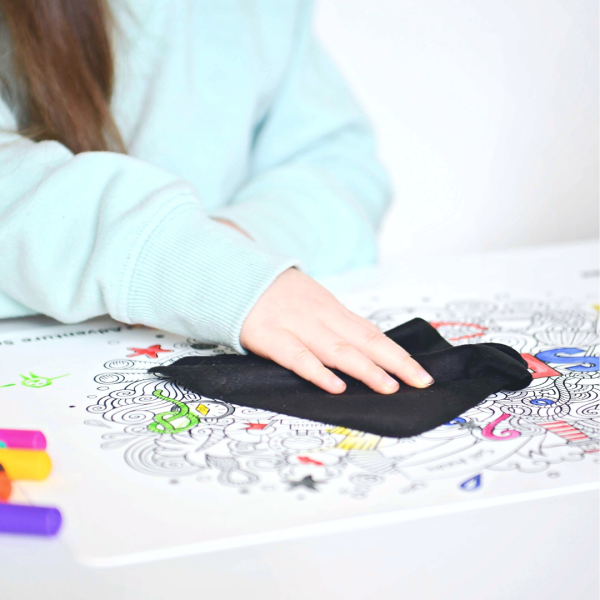 Sustainable Cloth Erasers for Silicone Colouring Mats