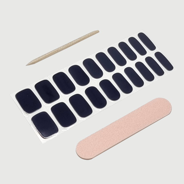 Navy Semicured Gel Nail Sticker Kit